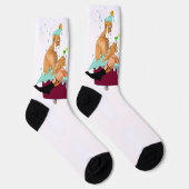 Chaussette SlipperyJoe's deux gays hommes aiment la baignoire (Droite)