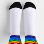 Chaussette SlipperyJoe's drapeau gay pride agitant des couleu (Haut)