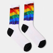 Chaussette SlipperyJoe's drapeau gay pride agitant des couleu (Droite)