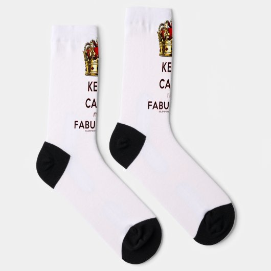 Chaussette SlipperyJoe's garder calme fabuleux couronne spect (Droite)