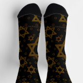 Chaussette SlipperyJoe's Hanukkah-themed Star David artistic  (Haut)