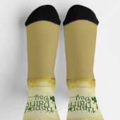 Chaussette SlipperyJoe's Happy St. Patrick's Day trois feuill (Haut)