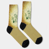 Chaussette SlipperyJoe's Happy St. Patrick's Day trois feuill (Droite)
