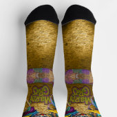 Chaussette SlipperyJoe's Mardi Gras Colliers de perles doublo (Haut)