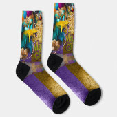 Chaussette SlipperyJoe's Mardi Gras Colliers de perles doublo (Droite)