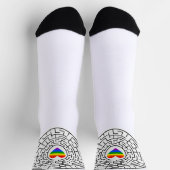 Chaussette SlipperyJoe's orgueil labyre de labyrinthe de flèc (Haut)