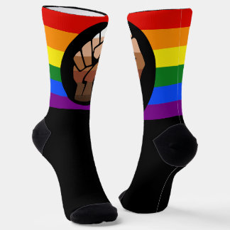 Chaussette SlipperyJoe's Queer People of Color Flag cadeaux g