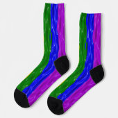 Chaussette SlipperyJoe's rainbow pride couleurs liquide brill (Gauche)