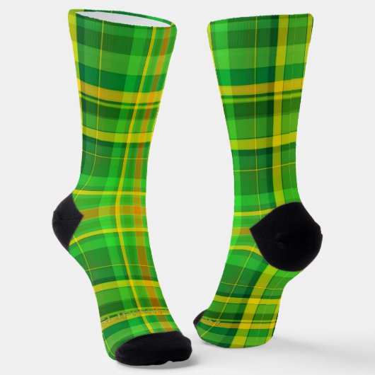 Chaussette SlipperyJoe's Saint Patrick's Day Pla vert-jaune (Angulaire)