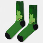 Chaussette SlipperyJoe's Saint Patrick's Day trèfle à trois f (Gauche)
