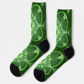 Chaussette SlipperyJoe's St. Patrick's Day Fractal vortex hol (Gauche)