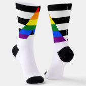 Chaussette SlipperyJoe's Straight Ally Drapeau gay cadeaux LG (Angulaire)