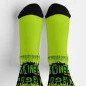 Chaussette SlipperyJoe's Vegan feminist grass word block lett (Haut)