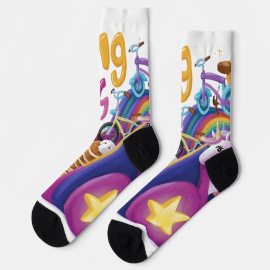 Chaussette slogan amusant (Gauche)