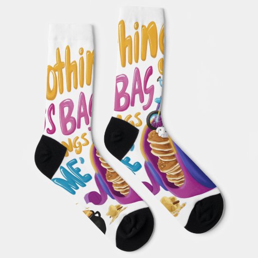 Chaussette slogan amusant (Droite)