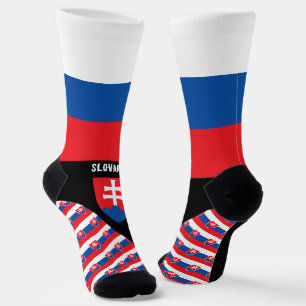 Chaussette Slovaquie, mode, drapeau de Slovaquie, patriotique