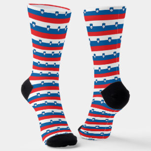 Chaussette Slovénie Chaussettes, mode patriotique du drapeau