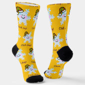 Chaussette Smiling Snowflake Holiday Cheer (Angulaire)