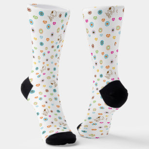Chaussette Snoopy Colorful Hearts Motif