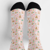 Chaussette Snowman Crème glacée cônes Noël Motif (Haut)