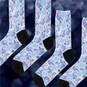 Chaussette Snowman Dreidels Add Your Monogram Cute Hanukkah