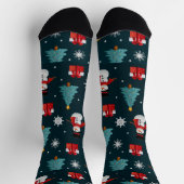 Chaussette Snowmen Christmas Trees Unisex Crew Sock (Haut)