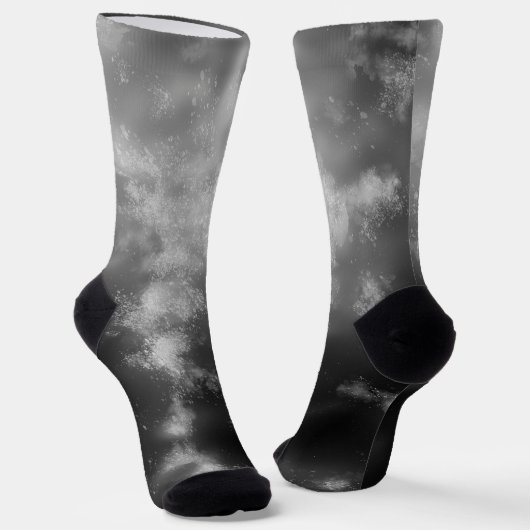 Chaussette Sock d'équipage durable Sky Blue Sapphire de nuit (Angulaire)