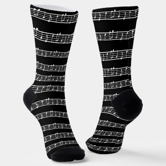 Chaussette Sock Notes musicales (Angulaire)