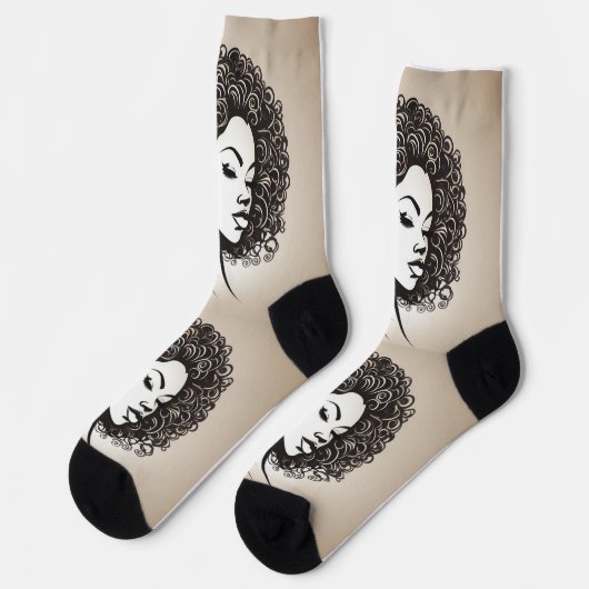 Chaussette socks afro (Gauche)