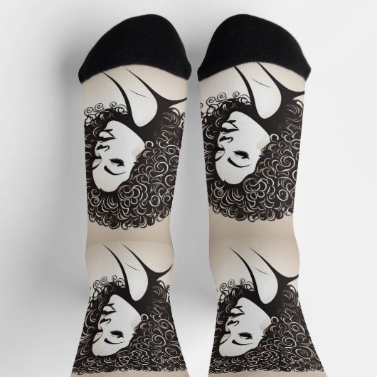 Chaussette socks afro (Haut)
