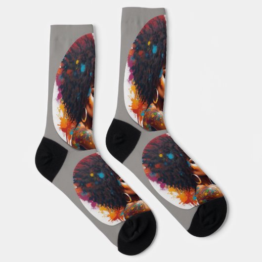 Chaussette socks afro (Droite)