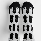 Chaussette Socks Black Goldendoodle Design (Haut)