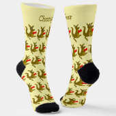 Chaussette Socks Boxing Kangaroo Design (Angulaire)