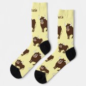 Chaussette Socks Brown Bull Design (Gauche)