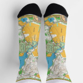 Chaussette Socks -  Central park orienteering map (Haut)