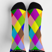 Chaussette Socks Colourful Diamonds Design (Haut)