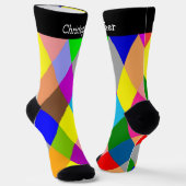 Chaussette Socks Colourful Diamonds Design (Angulaire)