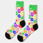 Chaussette Socks Colourful Ovals Design (Gauche)