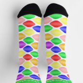 Chaussette Socks Colourful Ovals Design (Haut)