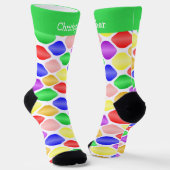Chaussette Socks Colourful Ovals Design (Angulaire)