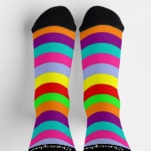 Chaussette Socks Colourful Wavy Stripes Design (Haut)