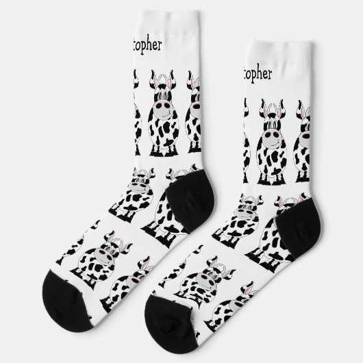 Chaussette Socks Cow Design (Gauche)