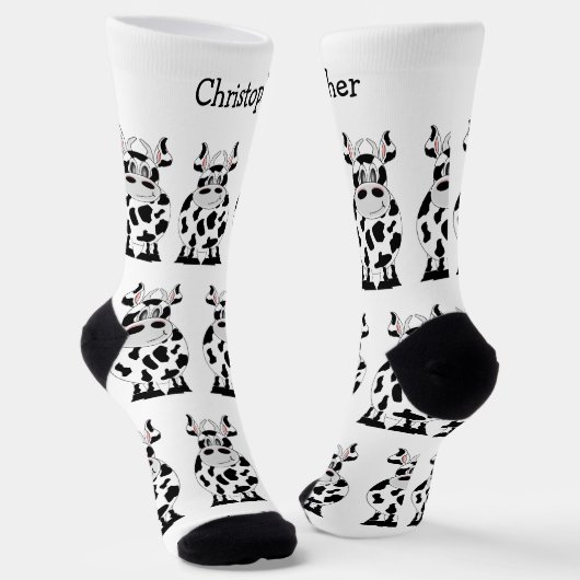 Chaussette Socks Cow Design (Angulaire)