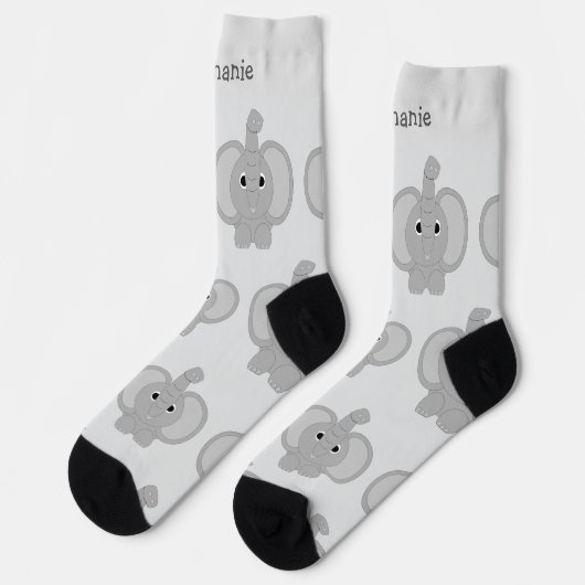 Chaussette Socks Elephant Design (Gauche)