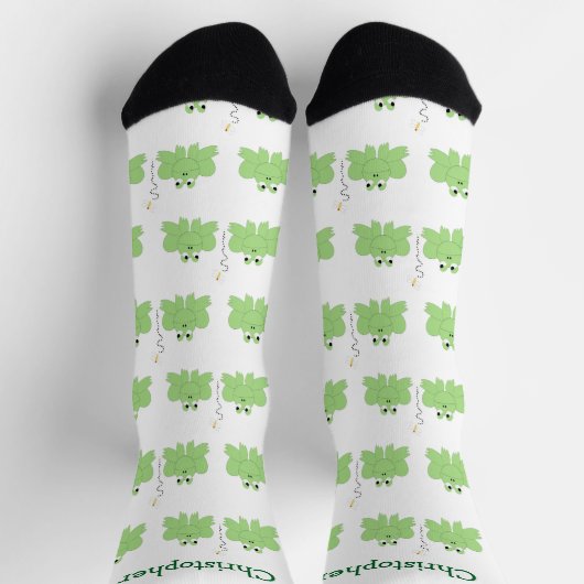 Chaussette Socks Frogs And Dragonfly Design (Haut)