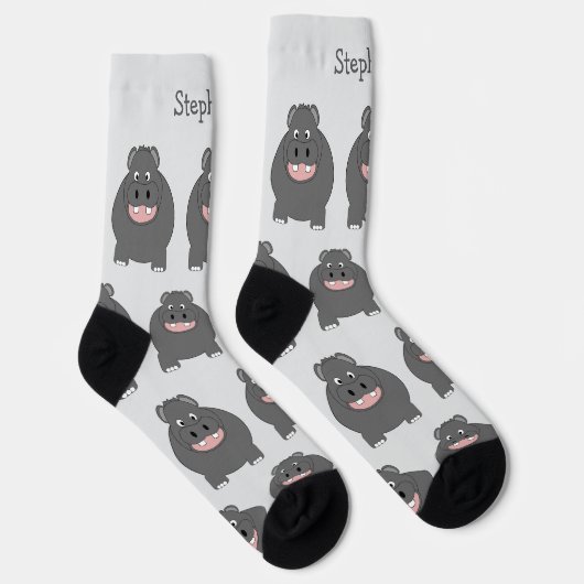 Chaussette Socks Hippopotamus Design (Droite)