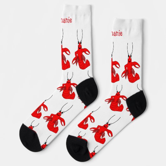 Chaussette Socks Lobster Design (Gauche)