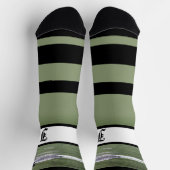Chaussette Socks monogrammed de Loon Wide Stripe (Haut)