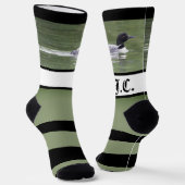 Chaussette Socks monogrammed de Loon Wide Stripe (Angulaire)