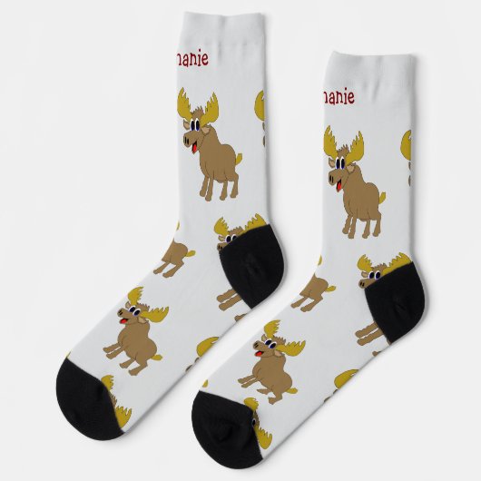 Chaussette Socks Moose Design (Gauche)